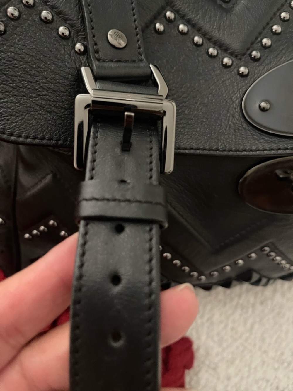 Mulberry Black Leather ZigZag Alexa Bag - Picture 15 of 17